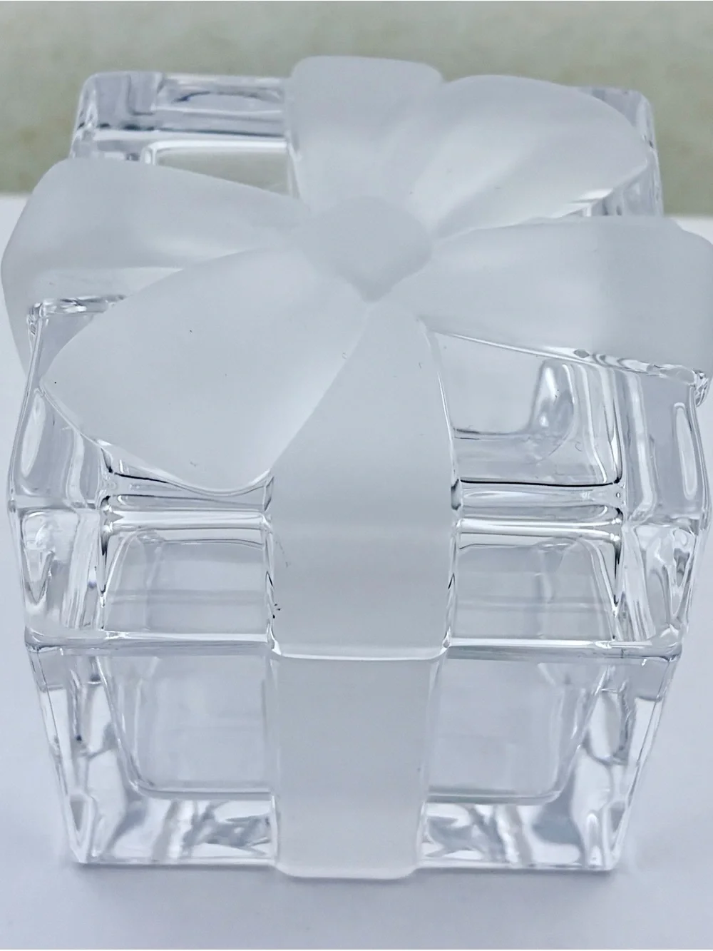 Tiffany & Co Crystal Gift Trinket Box